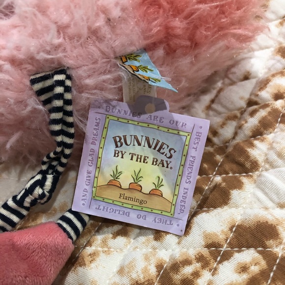Bunnies By The Bay Pink FLAMINGO 15" Plush Floppy Knotted Legs Stuffed Toy - Picture 2 of 6